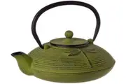 Teaology Cast Iron Teapot Brew Strainer Tea Pot Kitchen Dragonfly Green 770ml