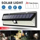 54/90/118 LED Solar Motion Sensor Light Outdoor Garden Security Lamp Floodlight