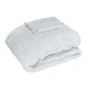 J. Elliot Skyler 130x160cm Warm Rectangle Throw Blanket Sofa/Home Decor Ivory
