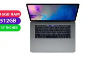 Apple Macbook Pro 2018 (i7, 16GB RAM, 512GB, 15") - Refurbished (Excellent)