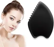 Gua Sha Massage Tool, Black Bianstone Guasha Board for Face & Body, Natural Jade Stone Gua Sha Facial Tool, Face Massager for Traditional Acupuncture Therapy, Daily Anti-Aging Health & Skin Care Tool2