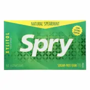 Spry Xylitol Gems Dental Defense System Natural Spearmint 10 Count Case of 20