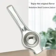 Double Lemon Juicer Stainless Steel Portable Lemon Clip Manual Fruit Squeezer