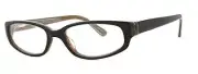 Calabria Vivid 725 Womens Designer Acetate Reading Glasses Black-Brown ; +3.00