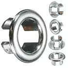 10-50PCS Bathroom Basin Sink Spares Overflow Cover Tidy Trim Replacement Chrome