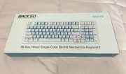 98-Key USB-C Wired Backlit Mechanical Keyboard Brown Switch White/Light Blue