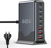 FOHOA 440W Charging Station Hub 8 Ports - Compatible with USB C Charger