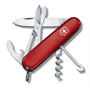 【Victorinox 瑞士維氏】瑞士刀 COMPACT15用刀-紅(1.3405) 墊腳石購物網