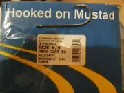 hooks 20 ct 5/0 - round eye- mustad hook