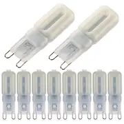 10pcs 5W LED Bi-pin Lights Bulbs 500lm G9 22LED Beads SMD 2835 Dimmable Landscape 50W Halogen Bulb Replacement Warm Cold White 360 Degree Beam Angle 220-240V 1