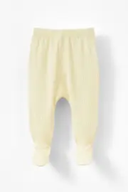 [Cotton On Kids] Cotton On Kids - Organic Pointelle Legging - Lemon squash TEENY LEMON SQUASH