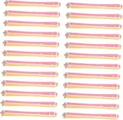 WRITWAA 24pcs Hair Roller Flexible Plastic Perm Rods for DIY Hair Styling Versatile Curling Tools for Home and Salon Use for Creating Waves and Curls