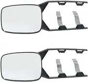 2pcs Clip On Towing Mirrors Extensions Adjustable Camper Mirrors Fits Most Large Vehicle Mirrors