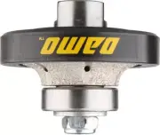 DAMO 3/8" Demi-bullnose/Roundover Medium Diamond Hand Profiler Router Bit