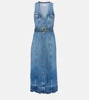 [Ganni] Ganni Denim midi dress AU 10 blue