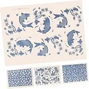Sets Classic Pottery Decal Underglaze for s DIY Ceramic Transfer Floral Design Cuttable Transfer Paper Easy Application Sheets