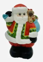 Vintage Daisy Kingdom Santa Clause Ceramic Figure Christmas Figurine 5” -RARE-