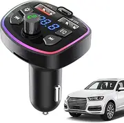 FM Transmitter for Car | FM Radio Transmitter Wireless Car Aux Adapter with Double USB Port,PD Charging Source Auto Music Adapter for Mother's Day, Offices