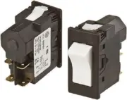 Apem ROCKER SWITCH 46.5x22.1mm Cut Out 16A 115V AC DPST Panel Mount WHITE