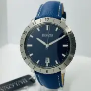 Bulova Accutron ll Men's Watch Blue Dial Steel 42mm 96B204 Sweep Second Hand