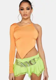 Beg For You One-Sleeve Top