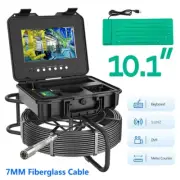 Pipe Sewer Drain Inspection Camera Meter Counter DVR 16G 7mm Cable Self-Leveling