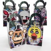 6x Five Nights At Freddy's Lolly Loot Bag Box. Party Supplies Banner FNAF Cake