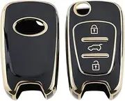 ECSiNG 2PCS 3 Buttons Car Key Fob Case Replacement Car Key Shell Case Car Key Fob Cover Compatible with Kia Sportage Sorento Ceed Pro Rio Soul Venga Picanto