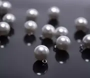 Small Pearl Buttons Full Round Pearl Bridal Buttons Crystal Rhinestone B 20 Pcs