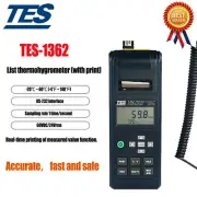 TES-1362 Printing Humidity Temperature Meter,Air Temperature/Type K #
