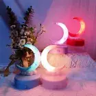 Creative Table Lamp Luminous LED Bedside Lamp Crescent Moon Night Light Kids