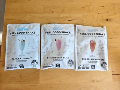 Feel Good Meal Replacement Shakes Strawberry/chocolate/vanilla