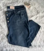 NYDJ Jeans Women’s Plus Sz 28W Blue Ami Skinny Button Fly Medium Wash Lift Tuck