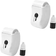 HONMEET 2 Boxes Privacy Accessory Plastic Code Stamp Capacity Stamp Roller for Address Stamping