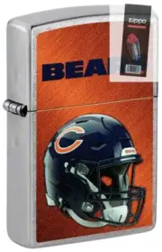 Zippo 48423 NFL Chicago Bears Helmet Lighter + FLINT PACK