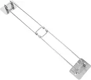 Amosfun Modern Rv Shower Rod Stainless Pole Track Rv Fridge Tension Rod Camper Shower Shelf Easy Install