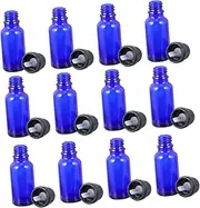 Beavorty 15pcs Essential Oil Glass Bottles Portable Dropper Bottles Airtight Empty Containers for Cosmetics