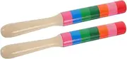 DRESSOOS 1 Pair Rhythm Stick Percussion Instrument Stick Music Instruments Sound Sticks Percussion Stick Percussion Instrumentstick Musical Instruments Rhythm Teaching Tools