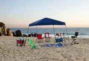 Sportcraft Instant Canopy 10x10' Slanted Legs Tent, Blue - Cover Tailgate -VHTF