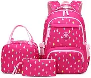 [Lengender] School bag girl primary school backpack branch pattern children primary school 3 in 1 school bag set casual backpack youth