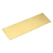 H62 Brass Sheet, 12" x 4" Metal Sheets 0.03" Thick Brass Plates for Industry