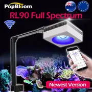 PopBloom RL90 WiFi LED Full Spectrum Marine Aquarium Light 90W Marine Reef Tank