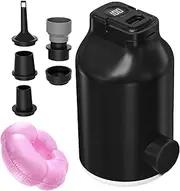 Air Pump for Inflatables | Electric Portable Light Pool Inflatable Pump with 5-Nozzle,Sports Outdoor Recreation Accessories for Camping Float Mattress Kayak Swimming Pool Friends