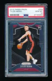PSA 10 TYLER HERRO 2019-20 PANINI PRIZM #259 RC ROOKIE CARD GEM MINT *MIAMI HEAT