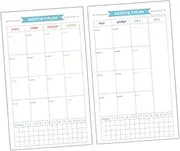 TEHAUX Daily Planner Paper Refills 40 Sheets A5 Size 6-Hole Binder Compatible