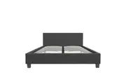 Milano Sienna Luxury Bed With Headboard (Model 2) Charcoal No.35 King Single Single Bed Frames