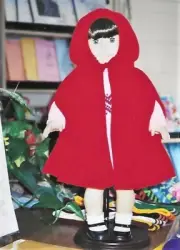 Machine Knit Pattern for Red Riding Hood Cape for 18" Dolls