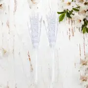 50x Artificial Glitter Berries Stem Ornaments for Wedding Bridal Bouquet Picks