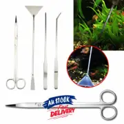 Tweezers Aquatic Plant Stainless Steel 4 in 1 Scissor Spatula Tool Aquarium Tank