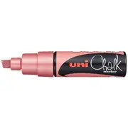 Uni Liquid Chalk Marker Chisel Tip Metallic Red